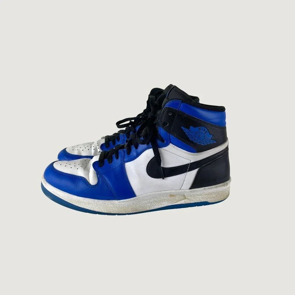 Jordan 1 Retro High Men 12 Blue White Black Good Game Royal 555088-403 Athletic